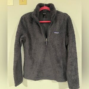 Patagonia Grey Sherpa Fleece 1/4 zip Pullover